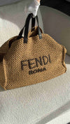 Roma Raffia Shopper Tote