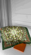 Sapin & Chaudron Fleurs D'hiver Silk Twill Scarf