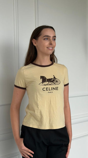 Cream & Brown Sulky Logo Shirt