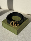 Black GG Marmont Belt With GHW
