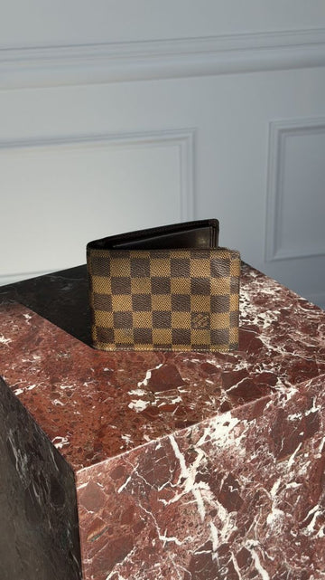 Brown Damier Bifold Wallet
