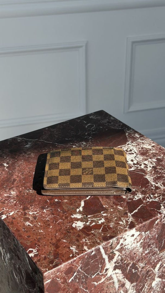 Brown Damier Bifold Wallet