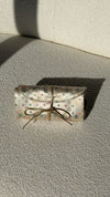 Cream & Multi Colour Monogram Foldable Jewellery Case