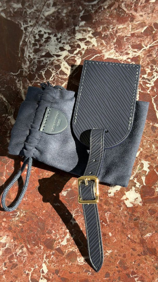 Navy Luggage Tag