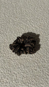 Brown & Black Logo Silk Scrunchie