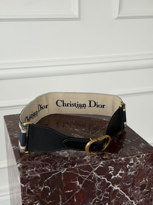 Navy & Ebony Saddle Belt GHW
