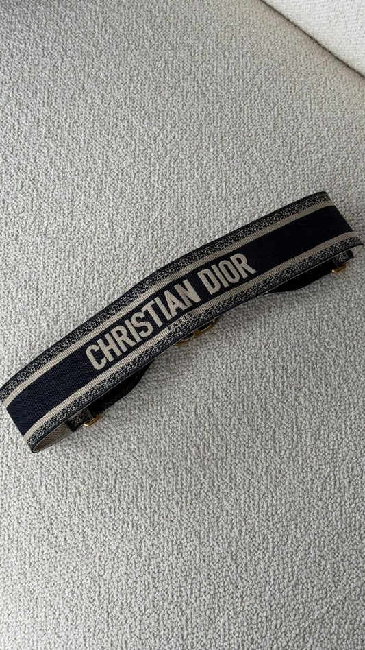 Navy & Ebony Saddle Belt GHW