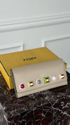 Beige Rainbow Stud Tube Wallet