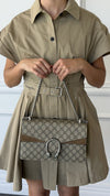Ebony & Brown Medium  Dionysus Shoulder Bag With SHW