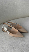 Nude J'Adior Slingback Flats