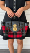 Black & Red Plaid Ricky Bag With GHW