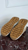Mens Ecru Prax 01 Suede Sneakers