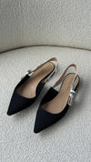 Black J'Adior Slingback Flats