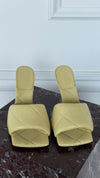 Moon Beam Quilted Lido Mules