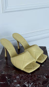 Moon Beam Quilted Lido Mules
