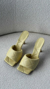 Moon Beam Quilted Lido Mules