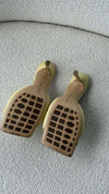 Moon Beam Quilted Lido Mules