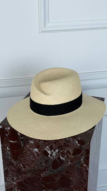 Straw & Navy Virginie Hat