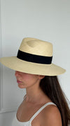 Straw & Navy Virginie Hat