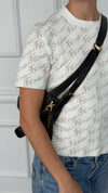 Black Medium Crinkled Calfskin Macrocannage D-Journey Bag With GHW