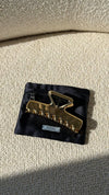 Gold  Logo Claw Clip