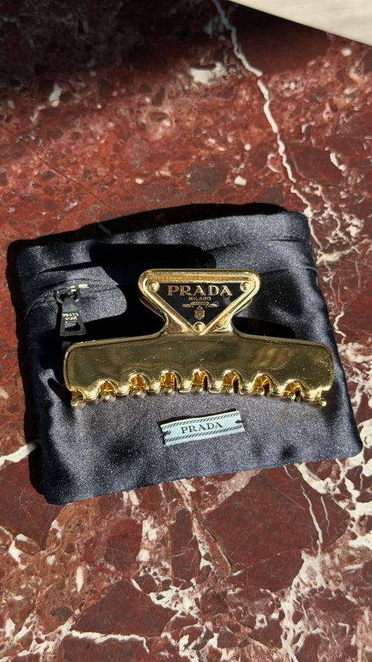 Gold Logo Claw Clip