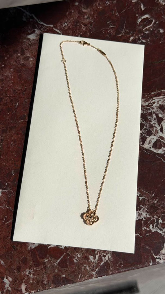 Rose Gold Vintage Alhambra Pendant