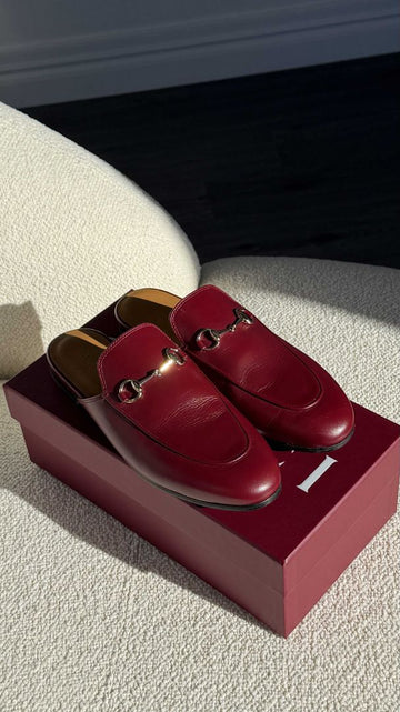 Rosso Ancora Princetown Mules