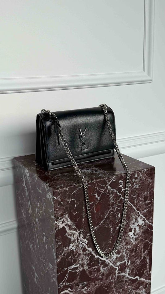 Medium Black Sunset Handbag With SHW