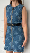 Monogram Denim Dress with GHW 36