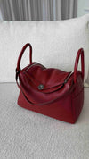 Lindy 30 Taurillon Clemence Rouge Grenade With Palladium Hardware P Square Stamp 2012