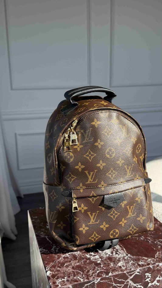 Monogram MM Palm Springs Back Pack With GHW