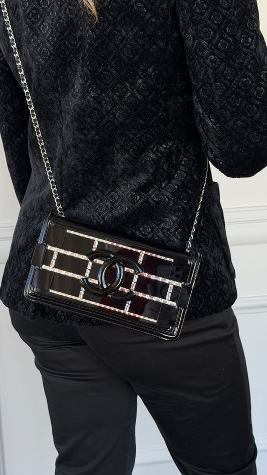 Black Boy Brick Flap Bag With SHW