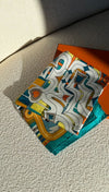 Teal Esprit Ainou Silk Twill Scarf