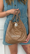 Tan Small 22 Hobo Bag