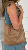 Tan Small 22 Hobo Bag
