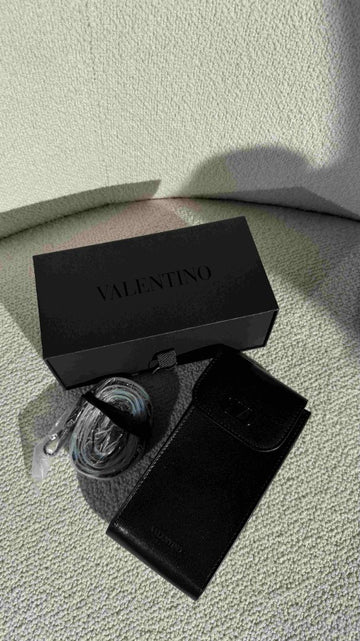 Black Leather Glasses Pouch