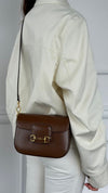 Brown Small Horsebit 1955 Shoulder Bag