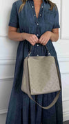 Large Grey Monogram Mahina Babylone PM