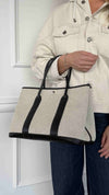 Ecru/Black Garden Party 36 Tote