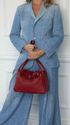 Lindy 30 Taurillon Clemence Rouge Grenade With Palladium Hardware P Square Stamp 2012