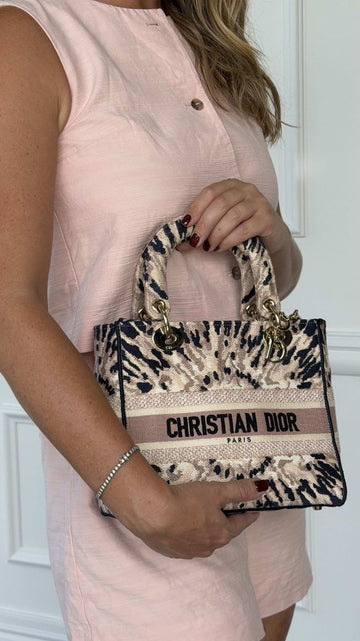 Pink & Blue Tie Dye Lady D'Lite Handbag