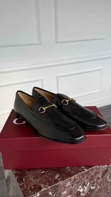 Black Horsebit Loafers