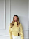 Butter Yellow Roll Neck Sweatshirt