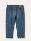 Blue Straight Logo Jeans