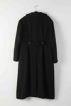 Black Wool Boucle Coat With Braided Trim