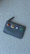 Grey Studded Coin Purse