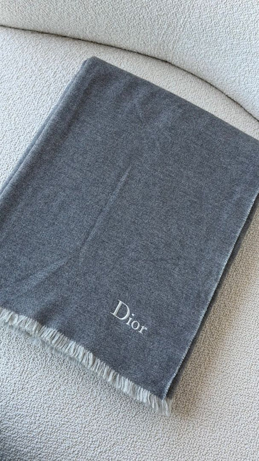 Grey Merino & Cashmere Blanket