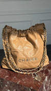 Tan Small 22 Hobo Bag