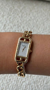 Small Rose Gold Nantucket Jeté Watch With Chain Bracelet